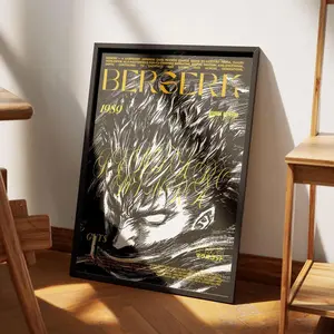 ERASERHEAD Aizawa Shota Wall Art, My Hero Academia Poster, Black White Red Hero Manga Prints for Anime Decor Without Framed