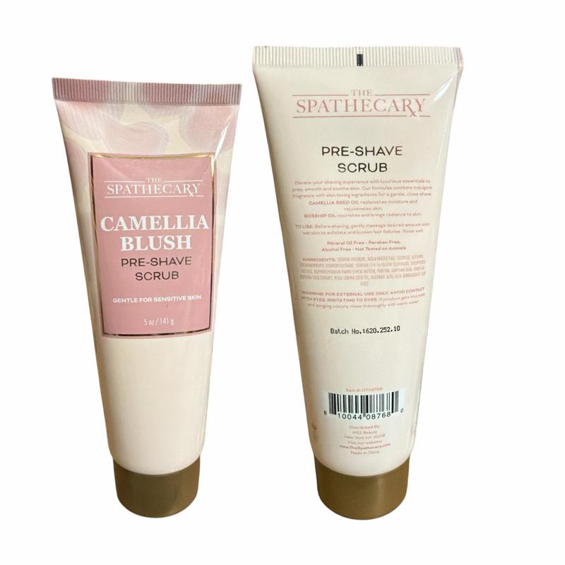 Camellia Blush 3-Piece Body Care Set - Scrub, Oil, Cleanser, Serum for Bath & Personal Care