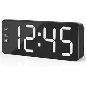 Bedside Clock with  Buttons, 2.4'' LED Digits Display, 24H Memory &  Save Mode, Ideal for Kitchen/Garage/Hurricane Preparedness (Includes 59"  )