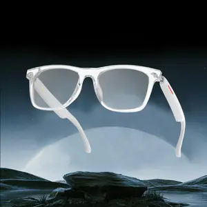 Senbono Smart Glasses, 1 Count Multifunctional Touch Control Wireless Glasses, Outdoor Intelligent Sports Sunglasses, Smart Glasses for Men & Women, Smart Eyewear