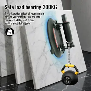 The 2025 vacuum suction cup has a load capacity of 200kg and is a heavy-duty vacuum lifting device, used for lifting tiles, granite, and glass. It is an 8-inch handling and lifting suction cup