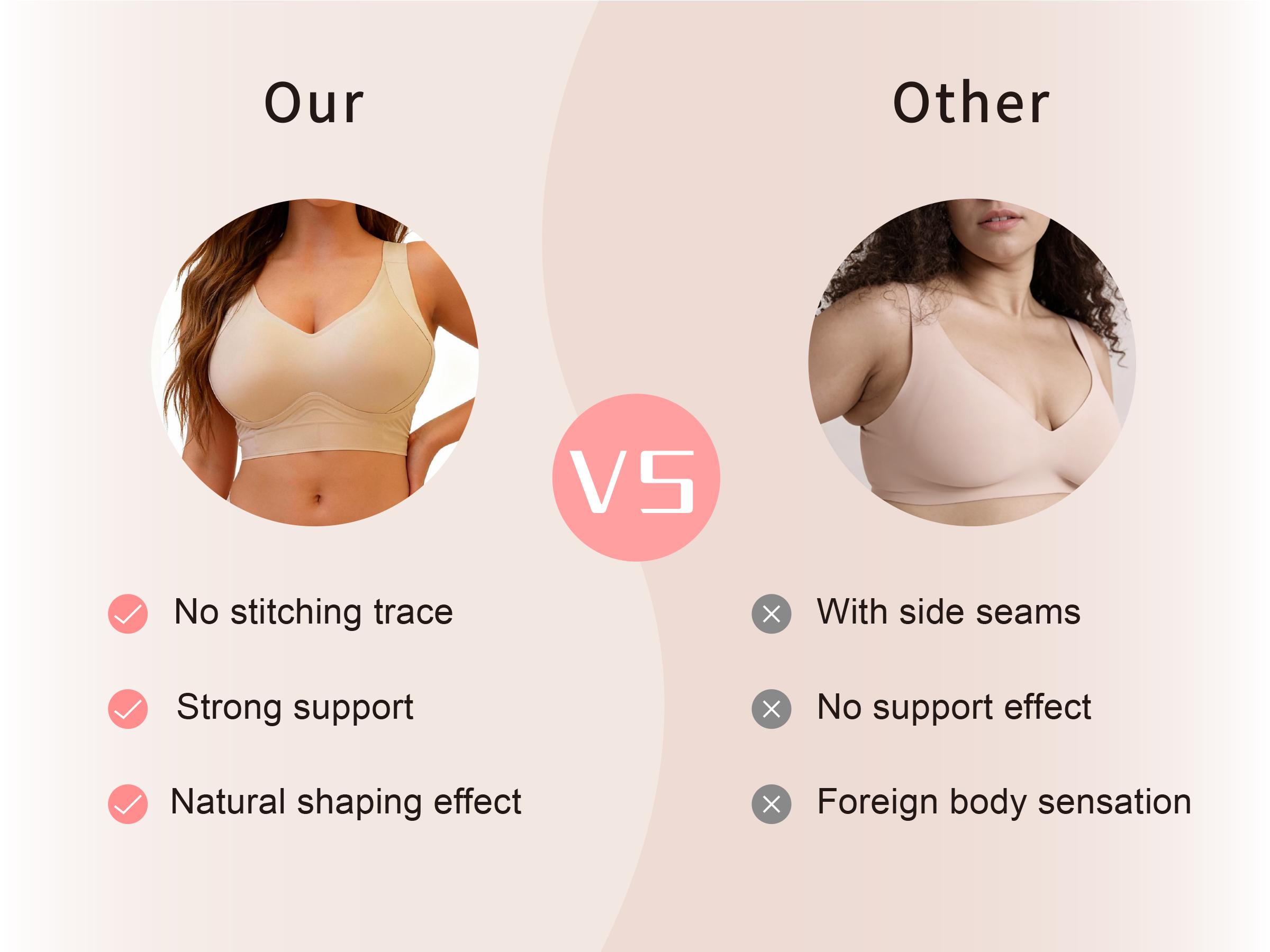 Soft Intention Plus Size Back Fat Smoothing Jelly Bra, Everyday, Seamless, Push Up Soft Intention Plus Size Back Fat Smoothing Jelly Bra, Everyday, Seamless, Push Up