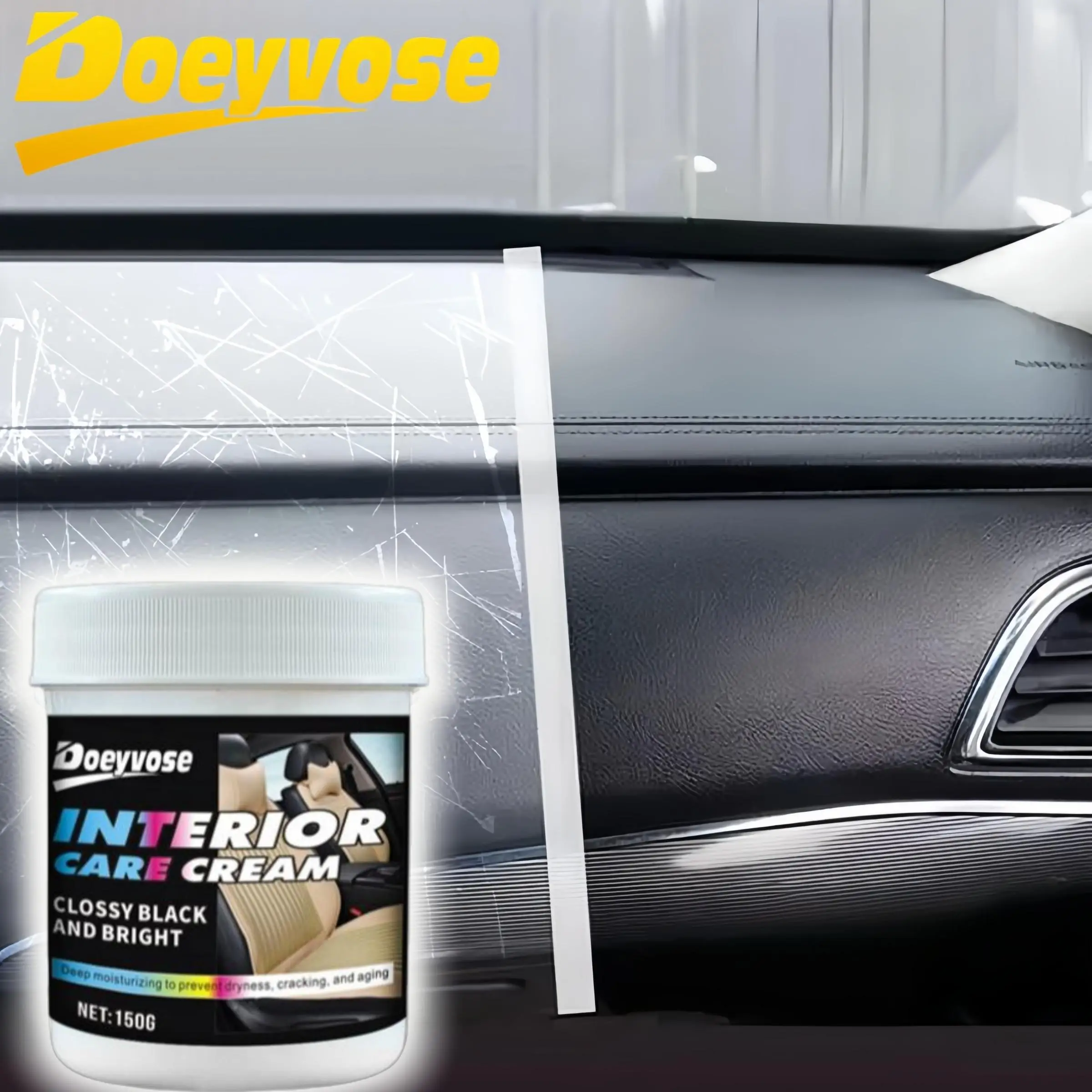 Car Interior Refurbishment Kit, Car Interior Care Cream, Artificial Leather Seat Repair Agent, Tire Gloss Coating Cream, Professional Car Care Product