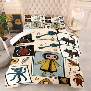 Caroline Pattern Decorative Bedding Set, Including 1 Blanket And 1 Or 2 Pillowcases Without Pillowcases, Suitable For Teenage And Adult Bedroom Bedding
