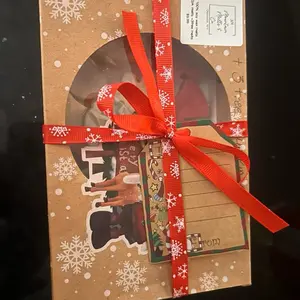 Christmas Box of Large Melts with Festive Snowflake Design and Red Ribbon for Holiday Gifting