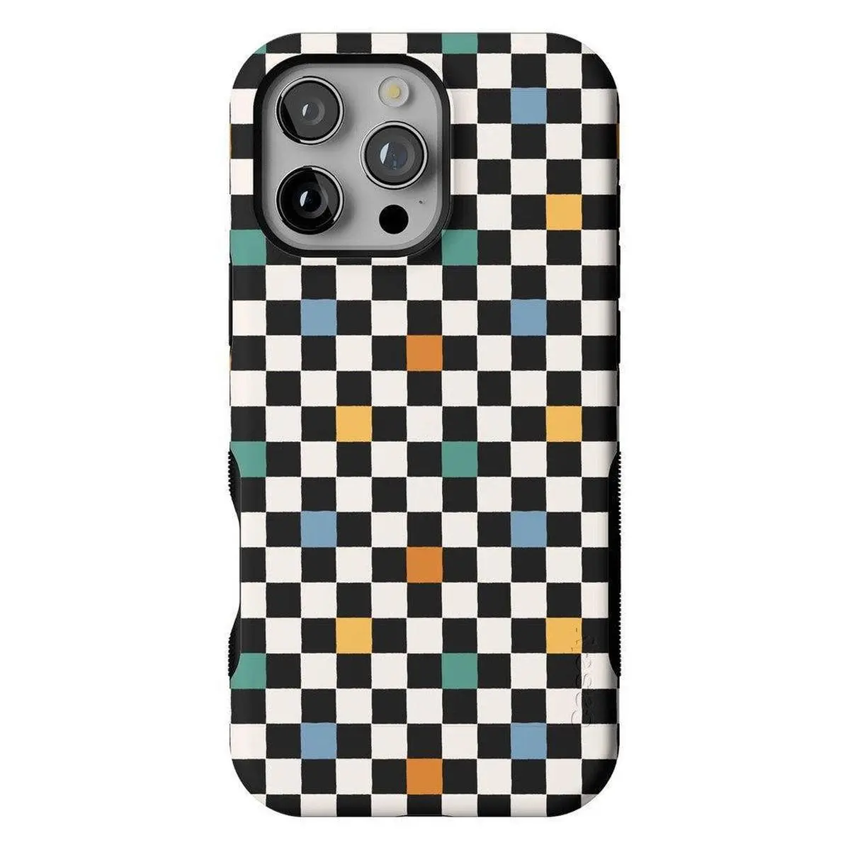 Casely iPhone 16 Pro Case | Old Skool | Retro Checkerboard | Bold Protective Design | Compatible with MagSafe