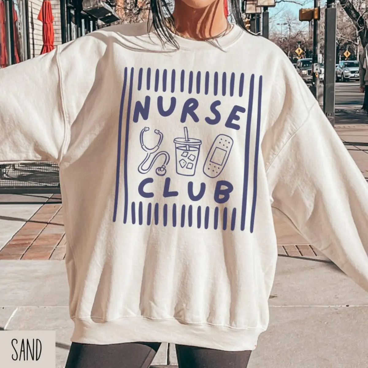 The Nurse Club Sweatshirt, Cute Nurse Sweater, Nurse Squad Shirt, New Nurse Gift, Nursing Student, RN Nursing, LPN, Nursing Team, Nurse Grad, Nursing Student Graduation Gift Unisex Top