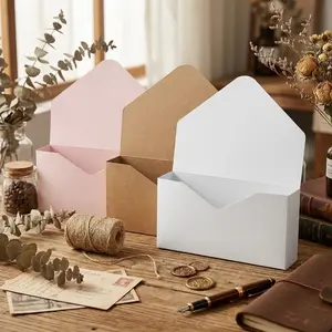 4pcs Envelope Flower Box Gift Box, Florist Professional Bouquet Packaging Material, Ideal for Birthday Valentine's Day Mother's Day Halloween Party Anniversary