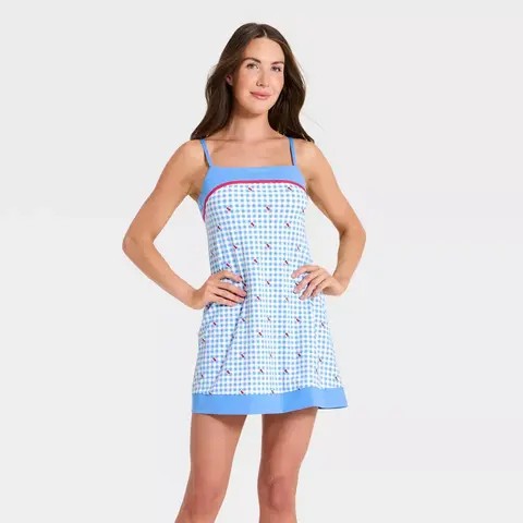 Women's Everyday Soft Active Court Dress - All In Motion Gingham
