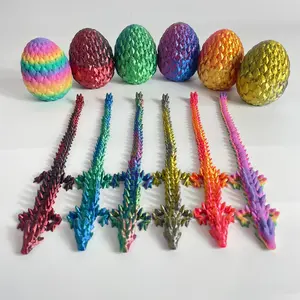 6pcs 3D  Dragon Egg Set with Movable Joints, Unique Desk Toy, Perfect Gift for Holidays and Parties Decor Decorative, Easter egg gifts,Home Goods - Festive & Party Supplies - Party Gifts - Party Concessions