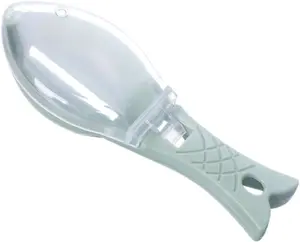 Fish Scaler, Fast Fish Scale Remover, Fish Descaler Tool Skin Brush Scraping Cleaning Scraper， Blue, 6.3 inch
