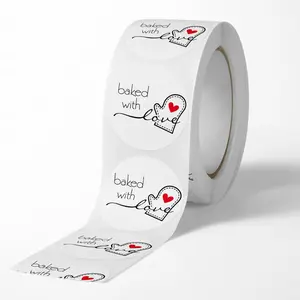 500 Pcs Baking Labels Thank You Handmade Sealing Stickers, DIY Decorative Adhesive Paper, Perfect Gift for Birthdays and Holidays, Versatile Uses