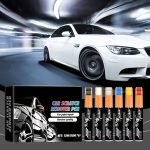 6 PCS Car Paint Repair Pen Set, Quick Fix Scratch Remover Touch Up Pen, Easy to Use Auto Scratch Repair Tool, Universal for All Cars, Essential Car Maintenance Accessory