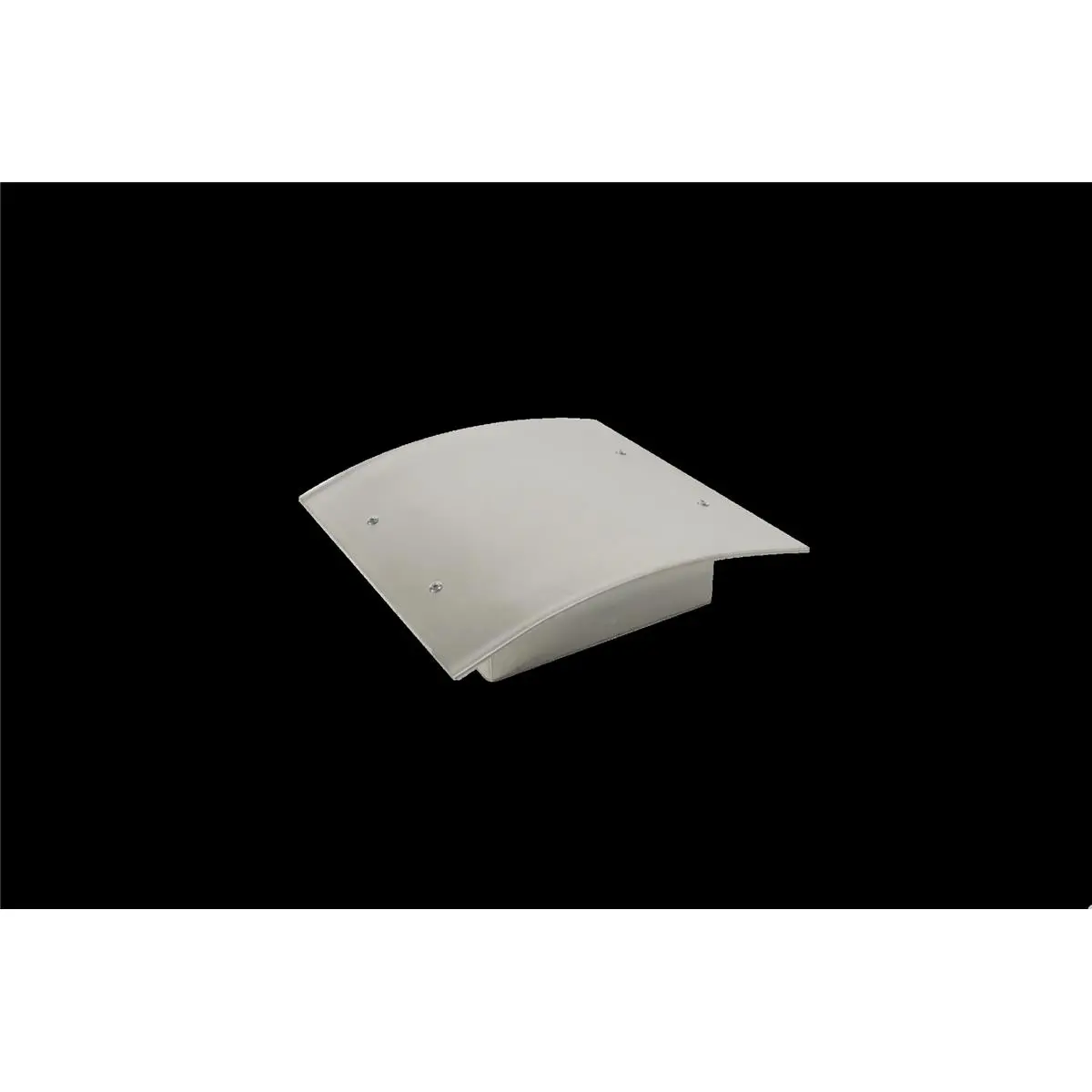 212 MAIN Spira Curved Shape Post Cap, 603 Products Line, 2x7x7 In Stainless Steel Post Cap, Easy Installation with Single Screw