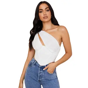 One Shoulder Corset Top