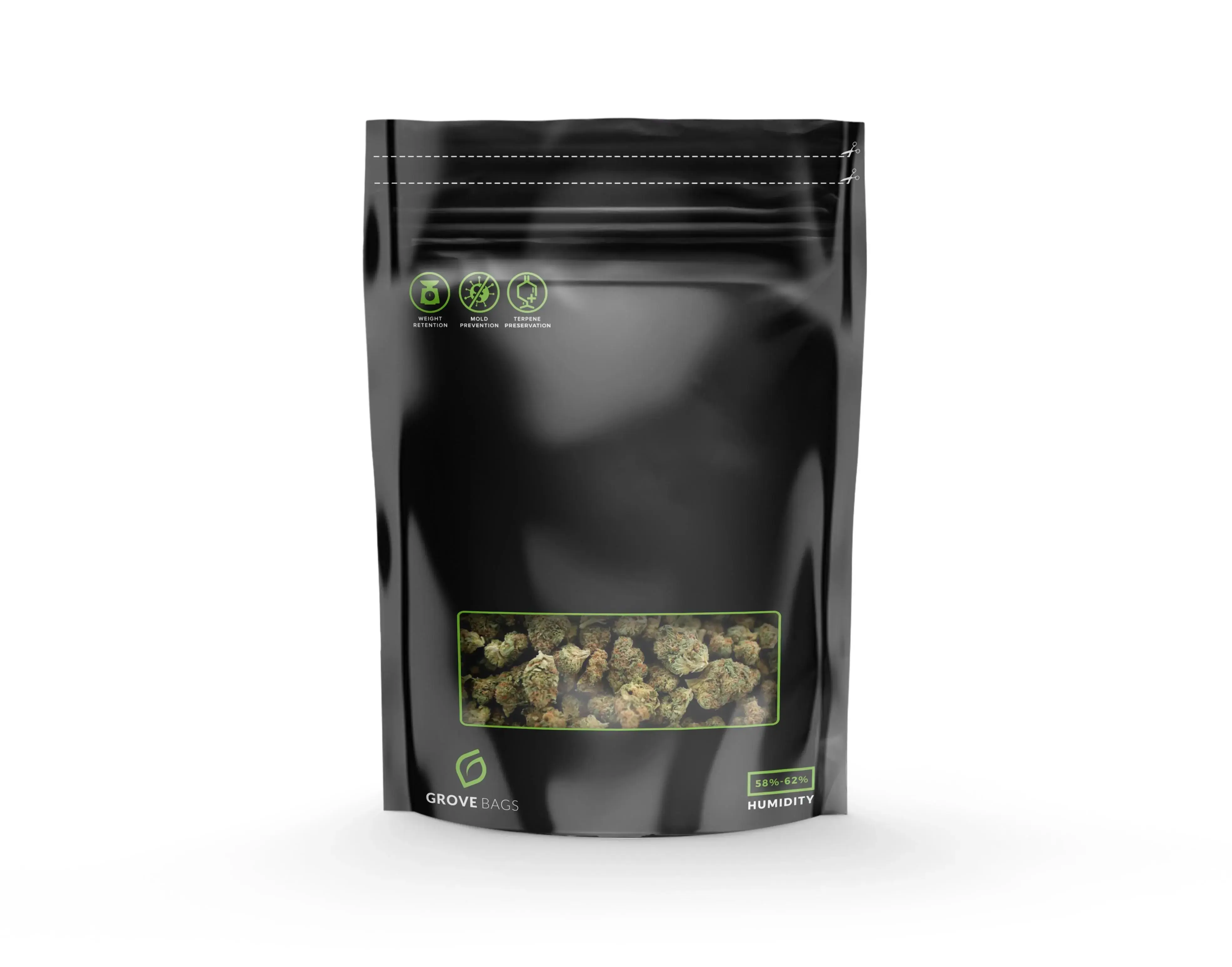 Grove Bags TerpLoc 1/4 Pound Window Storage Pouch | Single