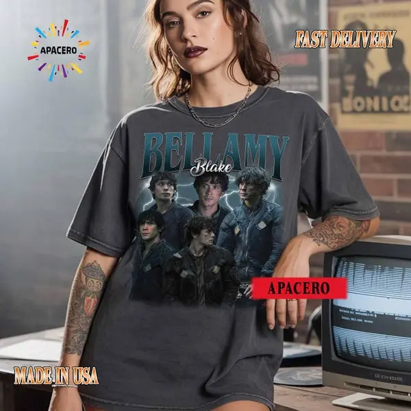 Comfort Colors Vintage 90s Graphic Style Bellamy Blake T-shirt, The 100 Bellamy Blaker Gifts For Man and Women Unisex T-shirt
