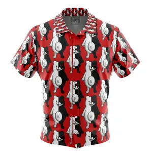 Monokuma Danganronpa Hawaiian Shirt | Cool Summer Anime Vibes for Men & Fans