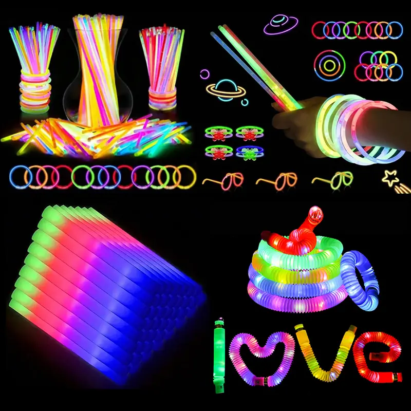 25 foam light sticks and 100 light sticks, including 12 bellows, a total of 137 holiday party supplies sets are ideal for small party gifts, unique birthday gifts and wedding gifts. Summer Victory,