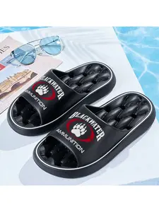 1pc BlackwaterAmmunition Indoor Slippers, Plus-size Slippers, Solid Color Slippers, Lightweight Slippers, Beach Slippers, Outdoor Slippers, Printed Slippers, Platform Slippers, Outdoor Leisure, Home and Travel Slippers.