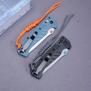 18060 outdoor folding knife, PVC handle, CPM high hardness corrosion-resistant blade, outdoor fishing and camping EDC tool, the best gift.