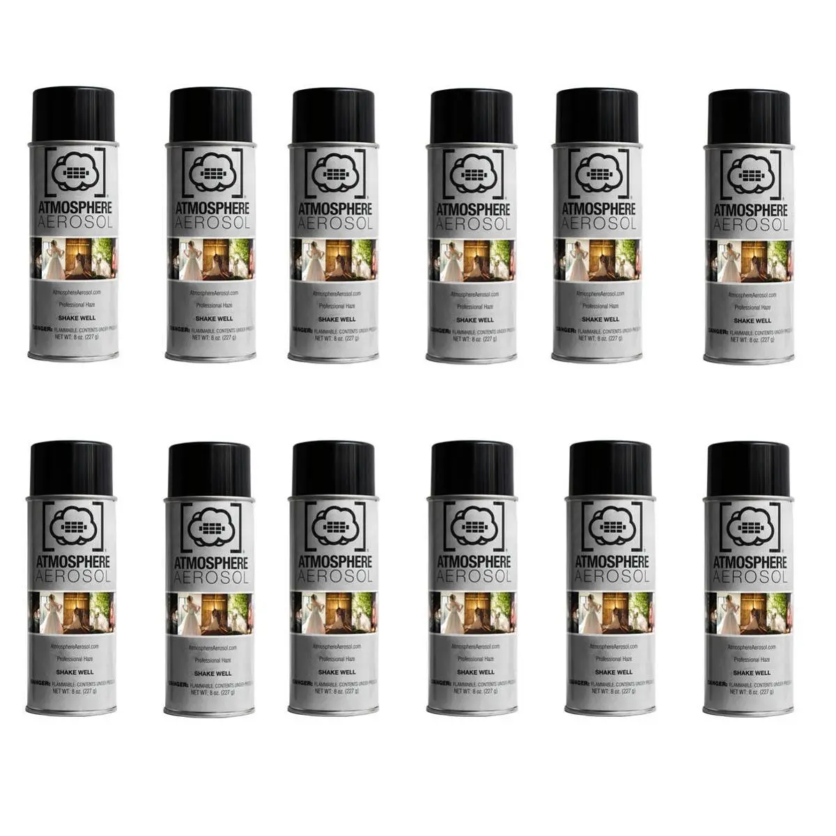 Atmosphere Aerosol Haze-Fog Spray, 12x8oz, Cam Accessory for Photographers and Filmmakers