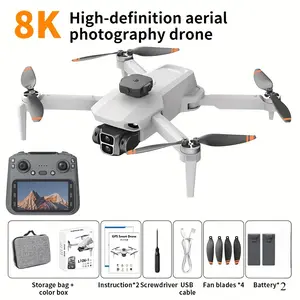 GPS Camera Drone FPV RC Quadcopter w/ Screen Remote Brushless Dual Battery