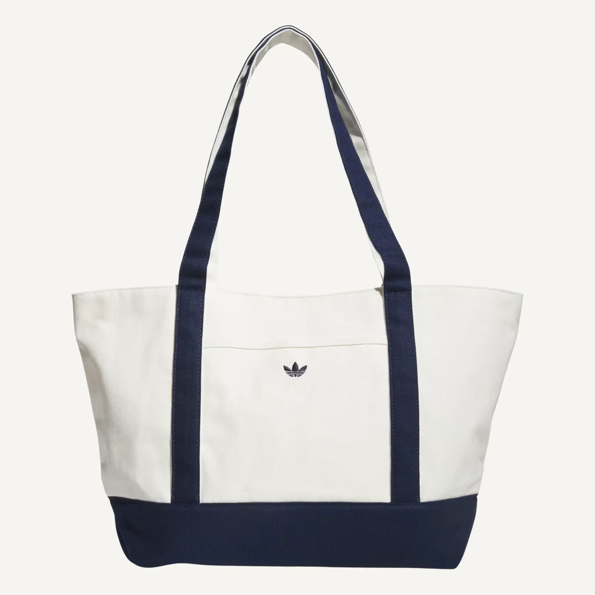 Adidas Originals Women's White/Navy Trefoil Canvas Court Tote Bag, KL3550