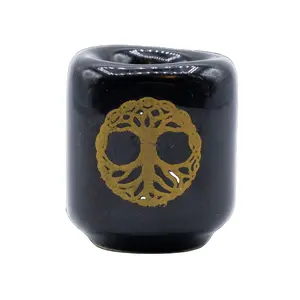 Tree of Life Ceramic Chime Candle Holder
