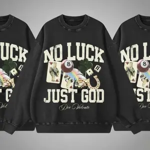 FAITH OVER LUCK: 'Deo Volente' Christian Streetwear Tee/Hoodie. Premium Gildan Fabric, this Faith Graphic Apparel is the ultimate Inspirational Gift for Believers.