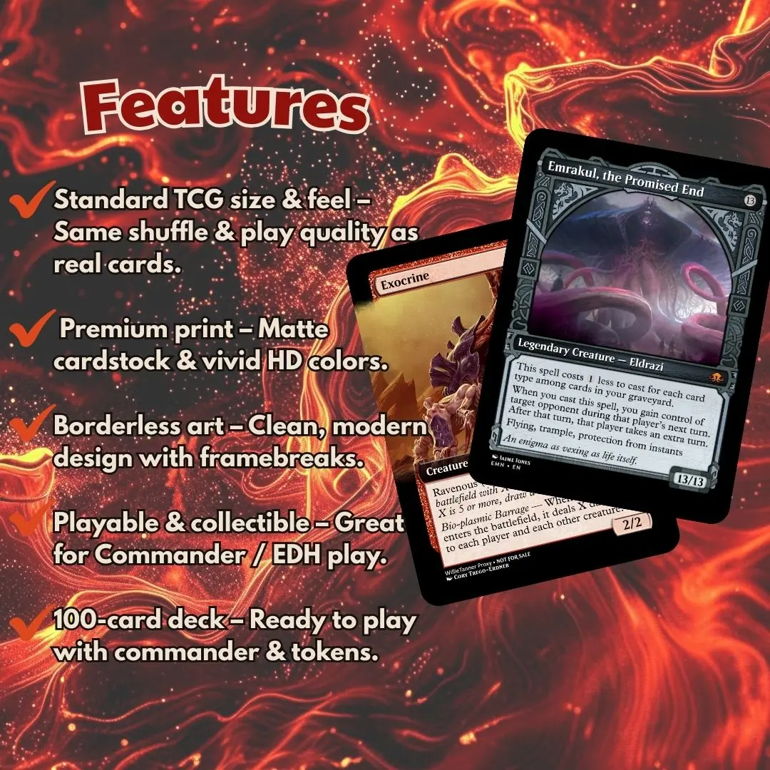 Rakdos, Lord of Big Free Stuff MTG Proxy 100 Card Gift Deck  Rakdos  Commander EDH  Aggro & Sacrifice Chaos Theme  Dark Fantasy Art  Perfect  Gift for Magic Fans - TikTok Shop