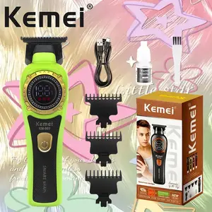 Kemei Km-999 Hair Trimmer, Portable USB Rechargeable Electric Clipper, Cordless Quiet Trimmer, Silent Design & Strong Cutting Performance, Rechargeable Cordless Clippers, Home Grooming, Styling, Men Care