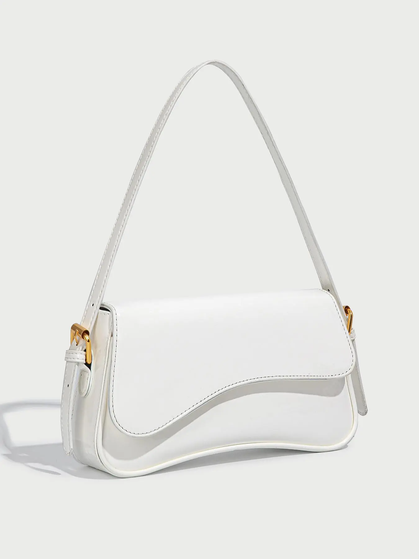 Niche cross casual versatile one shoulder handbag Textured one-shoulder dumpling bag, simple solid color  main image 4