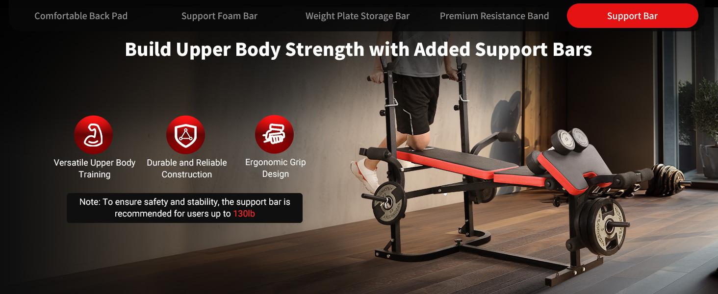 6-in-1 Foldable Weight Bench Set, 1695LBS Adjustable Workout Bench/Barbell Rack/Curl Pad, Bench Press, Leg Extension and Curl machine, Workout Fitness Equipment w/Squat Rack for Home Gym 6-in-1 Foldable Weight Bench Set, 1695LBS Adjustable Workout Bench/Barbell Rack/Curl Pad, Bench Press, Leg Extension and Curl machine, Workout Fitness Equipment w/Squat Rack for Home Gym
