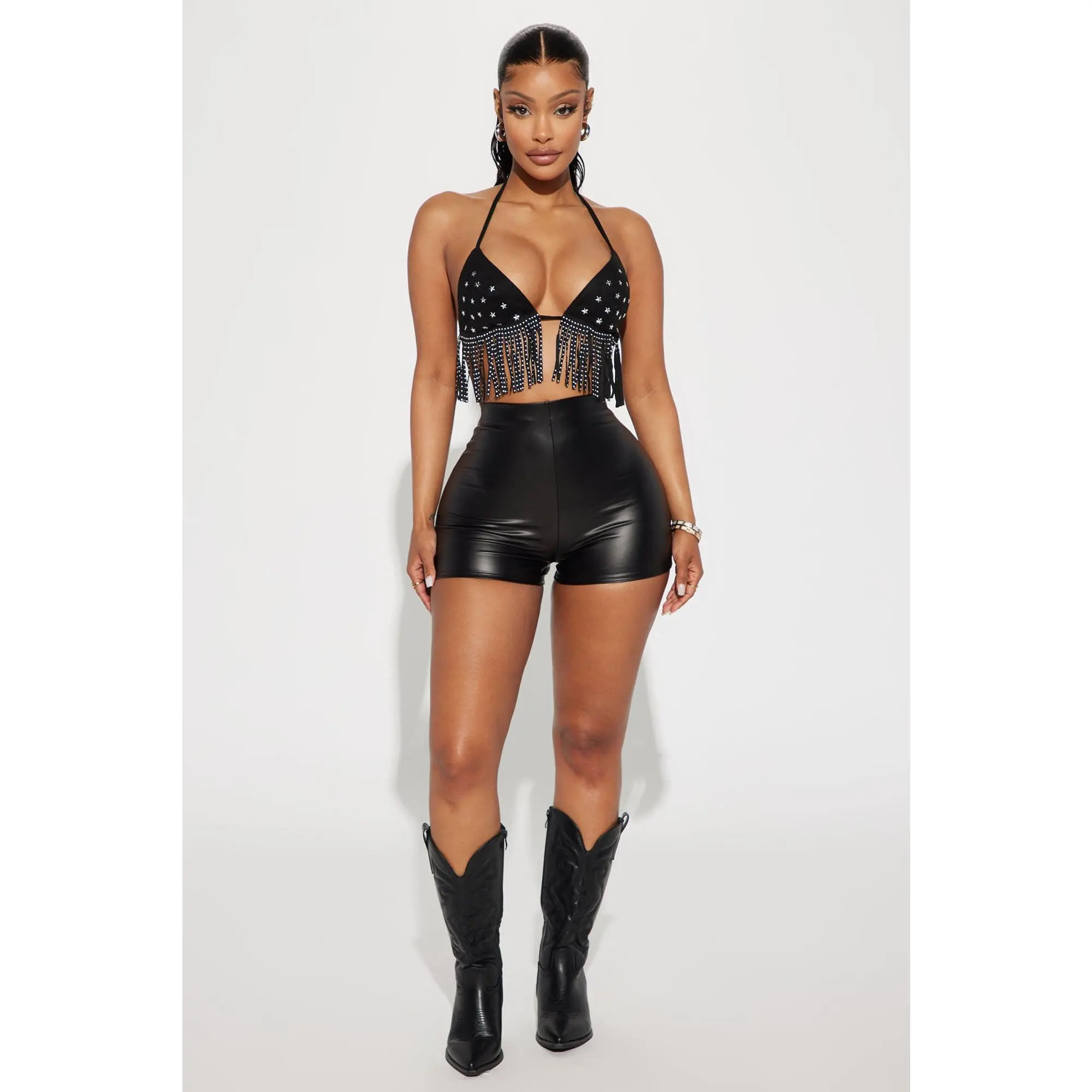 Look My Way Booty Short - Black Look My Way Booty Short - Black