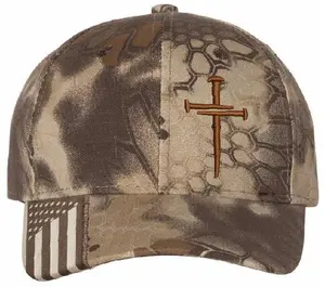 Christian Hat for Men Women Jesus Christian Cross Cross Hat Highlander Brown Cross with Coin