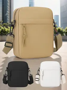 Mini Men's Chest Bag, Small Square Bag, Casual Multi-functional Shoulder Bag, Solid Color Phone Case, Everyday Crossbody Bag, Casual Crossbody Bags, Suitable for Commuting, Campus, Business Trips, Valentine's Day Gift for Boyfriend