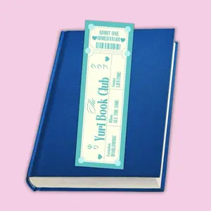 Himedanshi Yuri BookClub Bookmark | Ticket Style Manga Bookmark