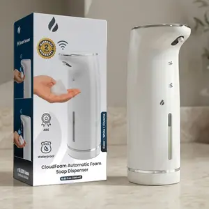 Cloudfoam Automatic Foaming Soap Dispenser - Touchless  Dispenser for  & Family, Soft Rich , USB-C Rechargeable, No-Clog Design, IPX5 , 320 ml