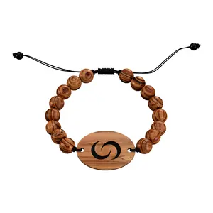 Contact Co. Smart Wooden NFC Bracelet, Sleek Tap Bracelet with Instant App-Free Sharing, Seamless Accessory for Entrepreneurs and More