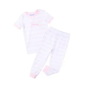 Big Sister Pajamas - Girls Soft Knit PJs Perfect for Matching Little Sister or Brother