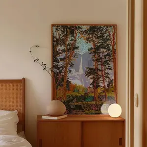 Yosemite National Park Print Mid-Century Modern Art