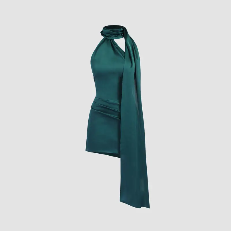 captions for backless dress Sheath High Bateau Neck Backless Silk Satin Wedding Dress main image 0