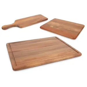 Toscana 3-Piece Acacia Wood Charcuterie Board Set