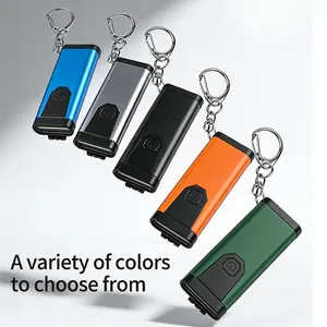 Ultra-Slim COB Flashlight: USB-Rechargeable Mini Keychain Light-Portable EDC Emergency Work Light