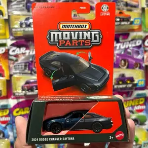 Mbox Moving Parts dark blue 2024 Dodge Charger Daytona diecast car 1:64 scale