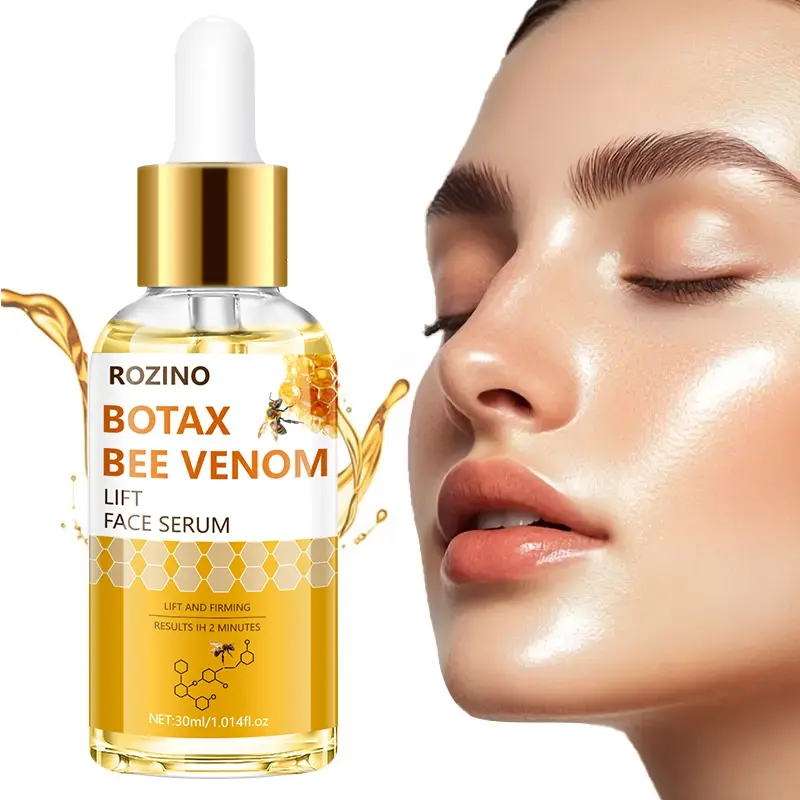 Bee Venom Botulinum Facial Serum, 2 Minute Firming Lift, Advanced Firming, Firming Rejuvenating Skin, Bee Venom Extract, Whitening, Brightening Facial Serum, Bright Glowing Skin, Skin Repair, Suitable for All Skin Types