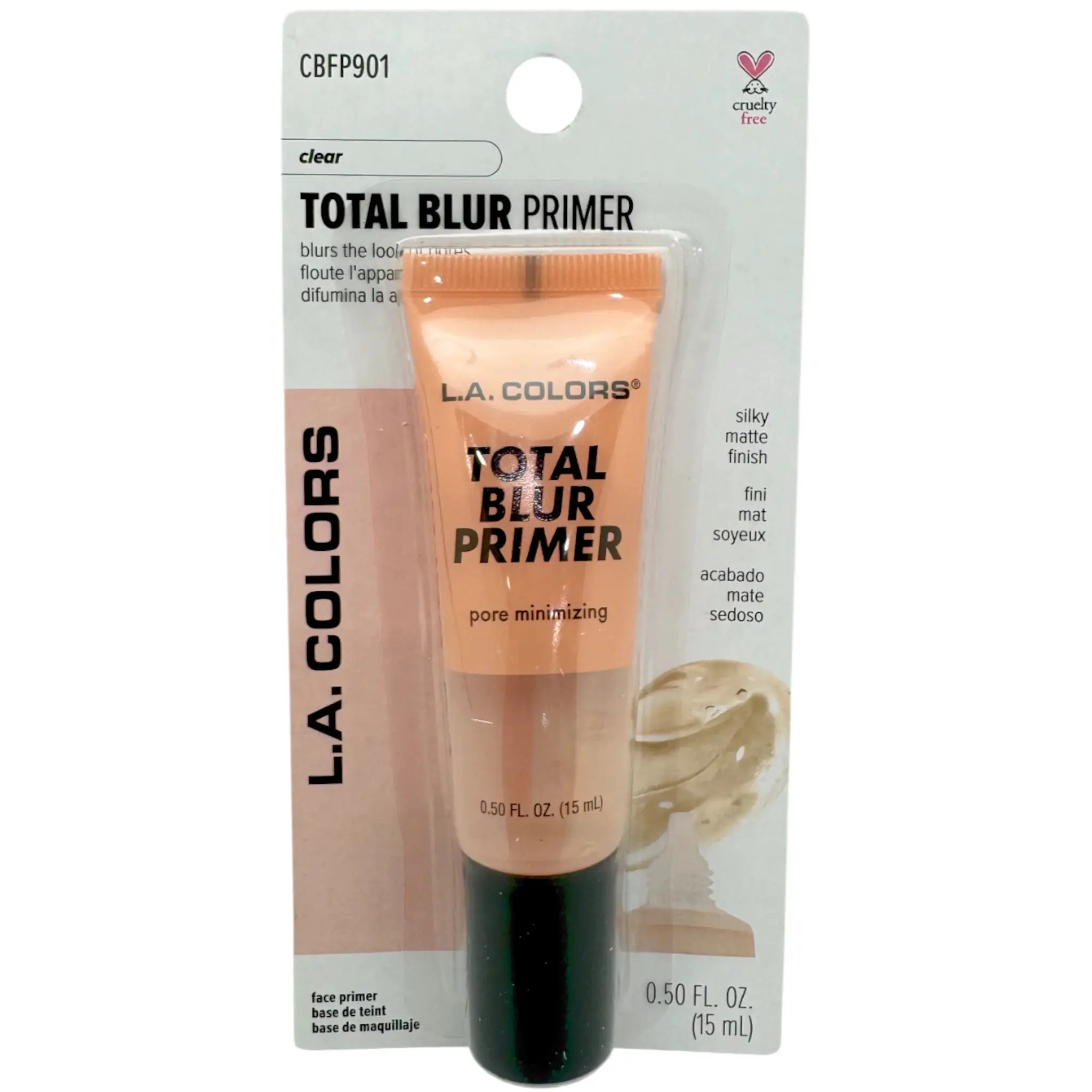 Prebase Difuminadora Total Blur Primer Clear L.A. Colors - Venta al por Mayor 3 Unidades (CBFP901)