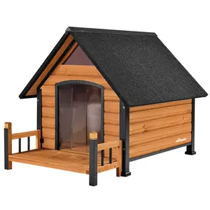 Aivituvin Outdoor Dog House with Porch| Strong Iron Frame-AIR80/81/87