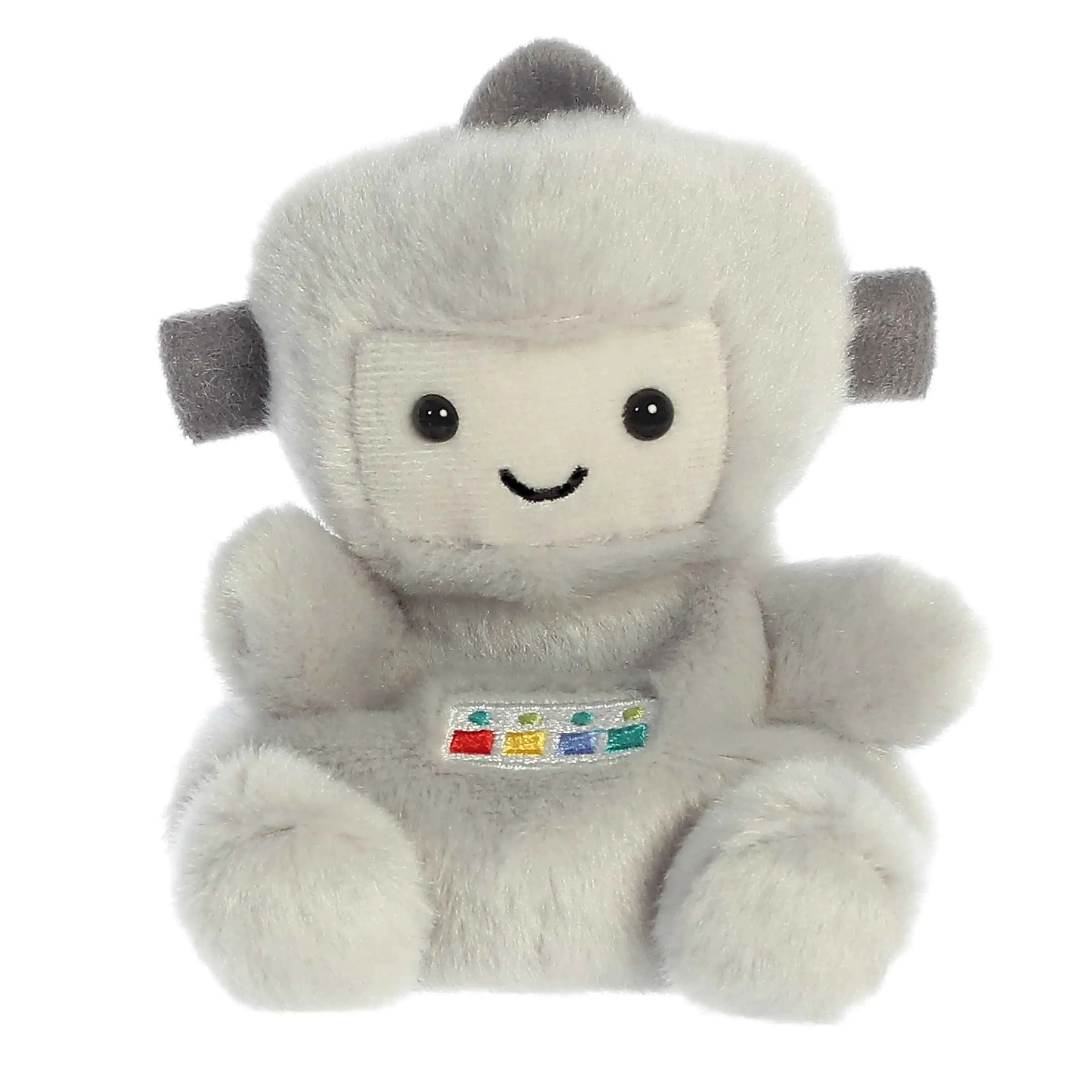 Palm Pals Adorable Gadget Robot 5 inch Gray Mini Soft Plush Collectable Stuffed Animal